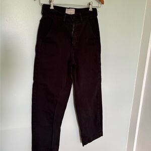 Everlane Deep Black High-Rise Pants